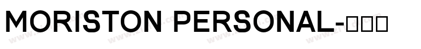 Moriston Personal字体转换